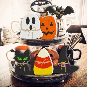 Halloween Wooden Decor Set